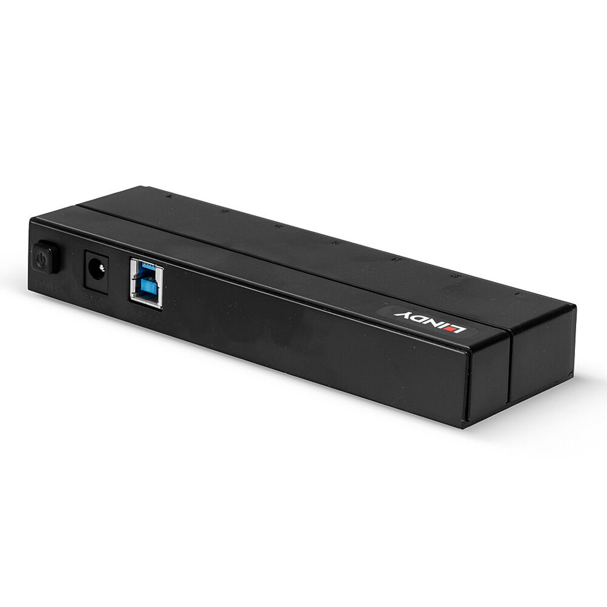 USB Hub LINDY Sort Mørkeblå